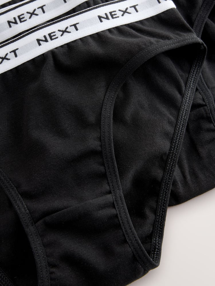 Black/White Bikini Briefs 7 Pack (5-16yrs) - Image 11 of 11