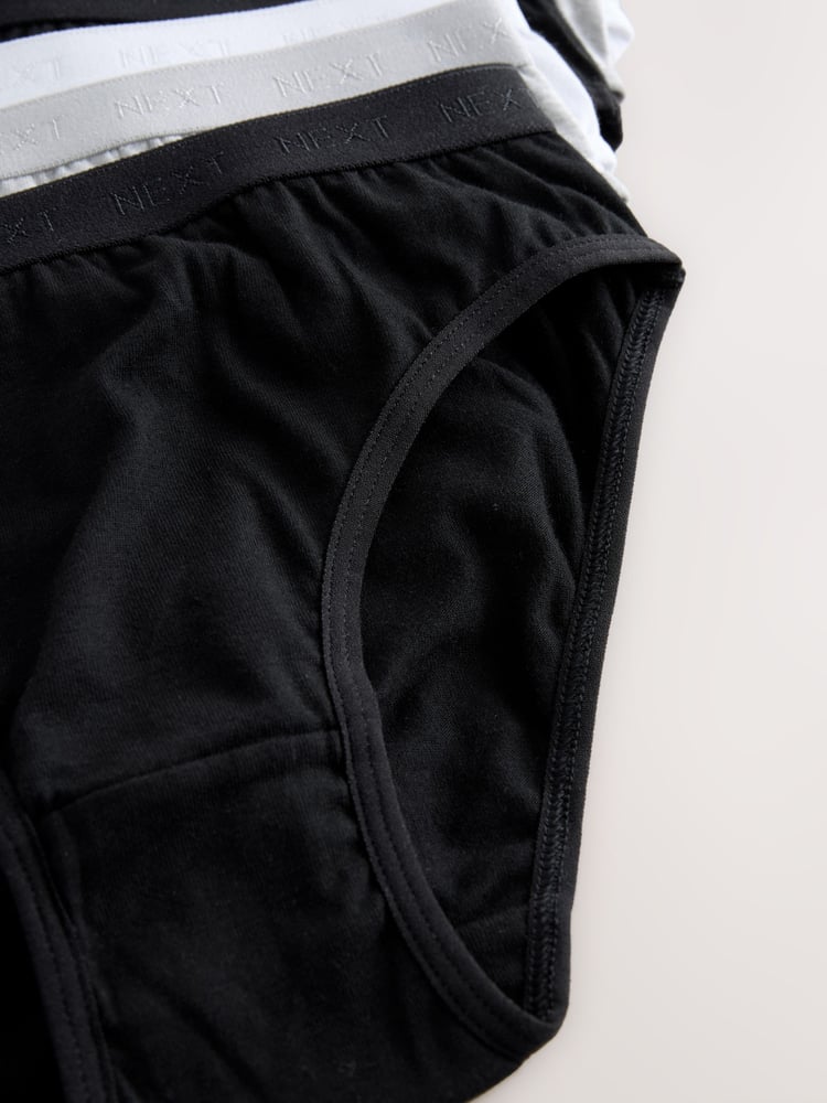 Black/White Bikini Briefs 10 Pack (5-16yrs) - Image 14 of 14