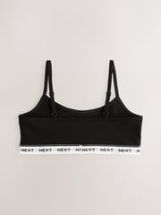 Grey/Black/White Strappy Crop Tops 3 Pack (5-16yrs) - Image 5 of 7
