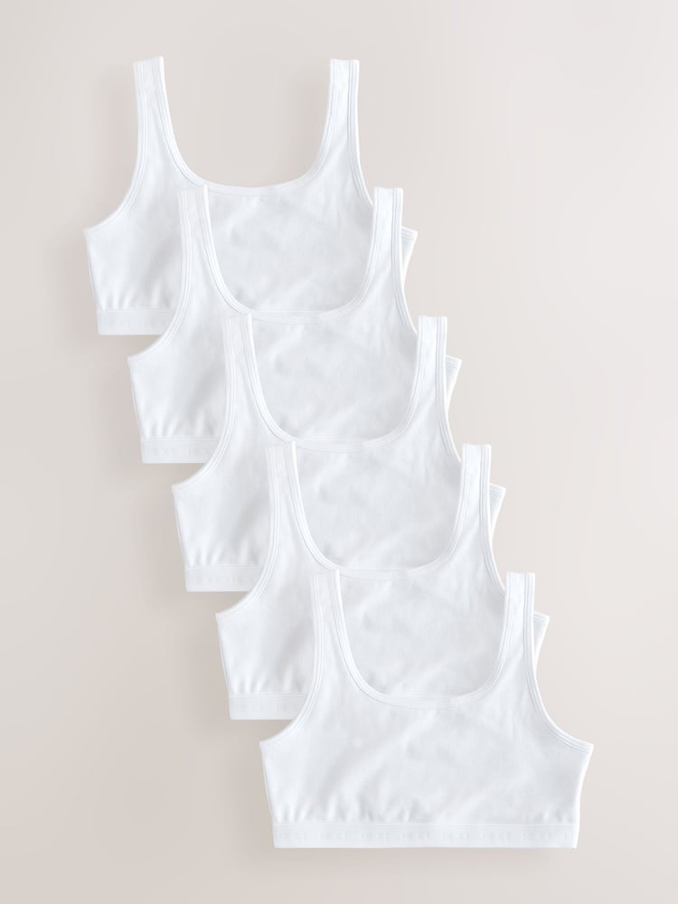 White Scoop Crop Top (5-16yrs) - Image 1 of 9