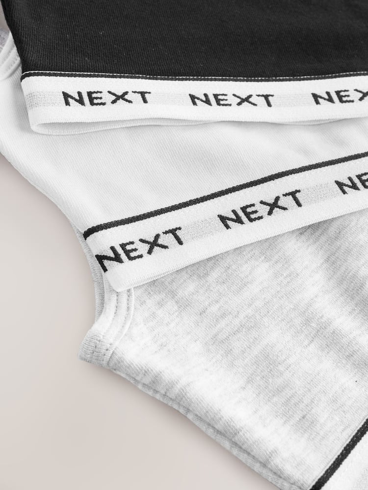 Black/White Crop Tops 3 Pack (5-16yrs) - Image 7 of 7