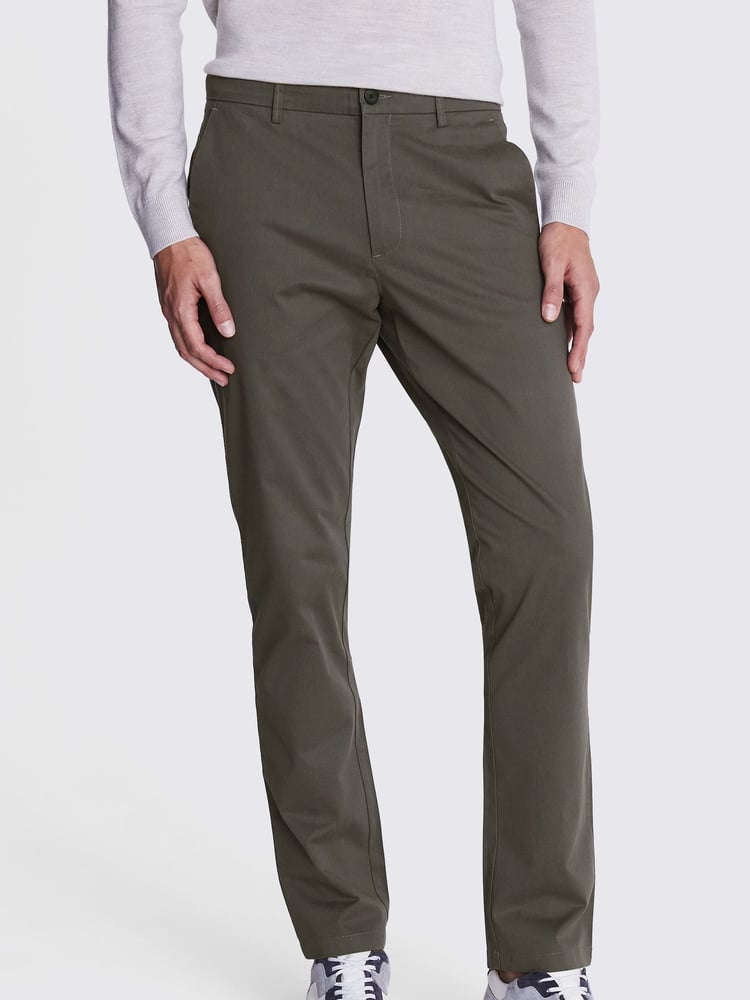 MOSS Green Tailored Chino Trousers - Image 1 of 4
