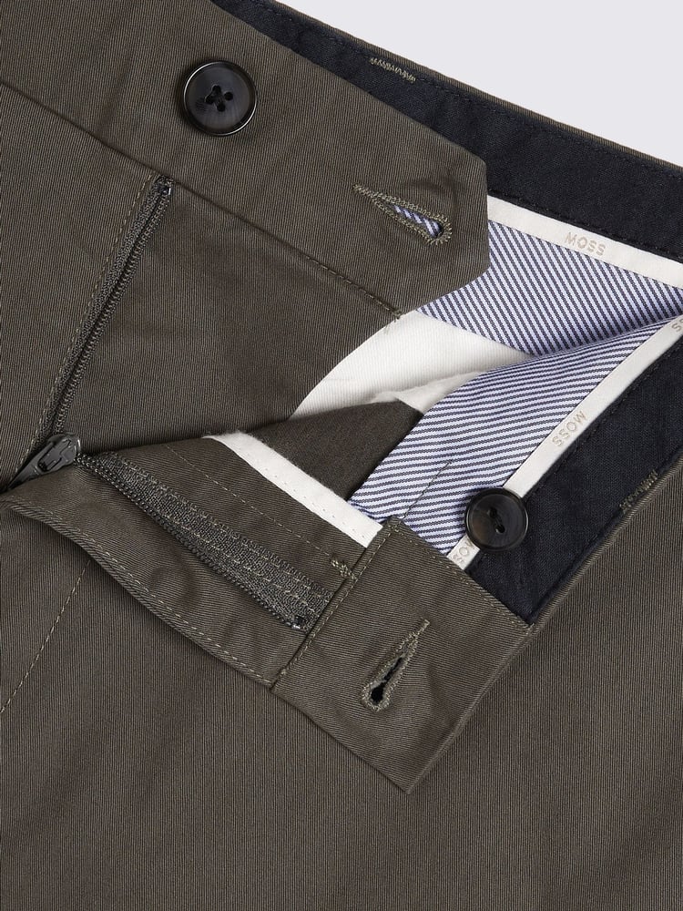 MOSS Green Tailored Chino Trousers - Image 4 of 4