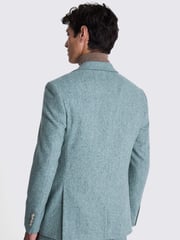 MOSS Blue Tailored Fit Donegal Jacket - Image 2 of 7