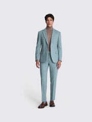 MOSS Blue Tailored Fit Donegal Jacket - Image 4 of 7