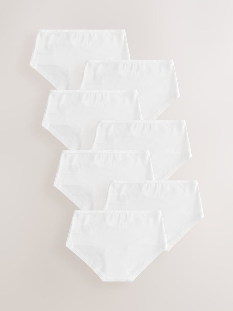 White Hipsters 7 Pack (2-16yrs) - Image 1 of 11