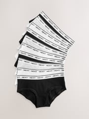 Black/White Hipster Briefs 10 Pack (2-16yrs) - Image 13 of 14