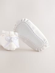 White Baby Satin Ballet Shoes (0-24mths) - Image 4 of 5