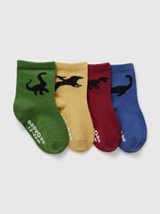 Gap Blue 4 Pack Dinosaur Crew Socks (Newborn-5yrs) - Image 1 of 1