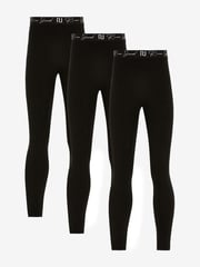 River Island Black Girls Logo Waistband Leggings 3 Pack - Image 1 of 3