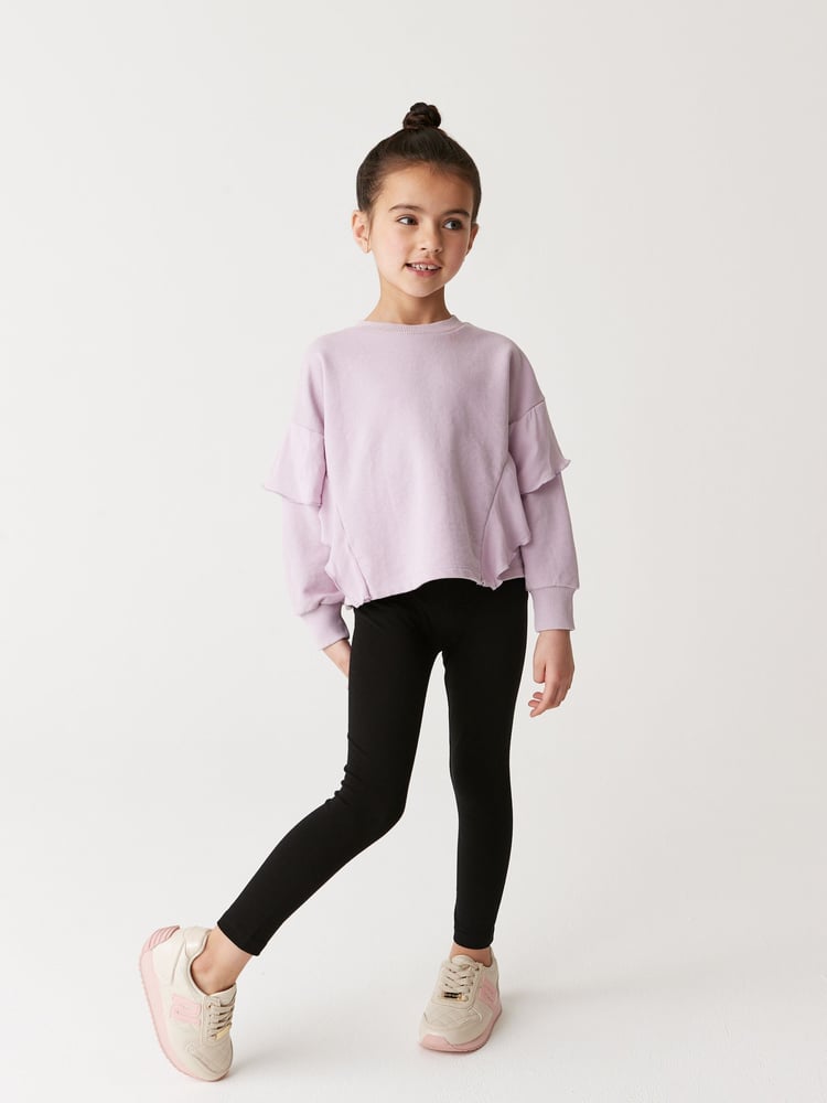 River Island Black Girls Logo Waistband Leggings 3 Pack - Image 2 of 3