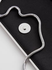 Pink Clutch Bag with Detachable Chain - Image 8 of 9