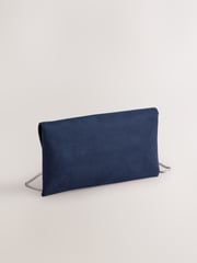 Navy Clutch Bag With Detachable Chain - Image 5 of 10