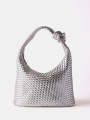 Mint Velvet Silver Woven Knot Handle Bag - Image 4 of 4