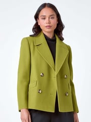 Roman Green Double Breasted Pea Coat - Image 1 of 5