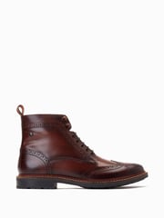 Base London Dealer Lace-Up Brogue Boots - Image 1 of 6