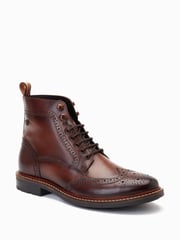 Base London Dealer Lace-Up Brogue Boots - Image 2 of 6
