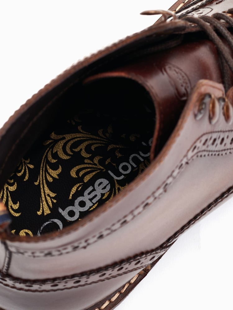 Base London Dealer Lace-Up Brogue Boots - Image 6 of 6