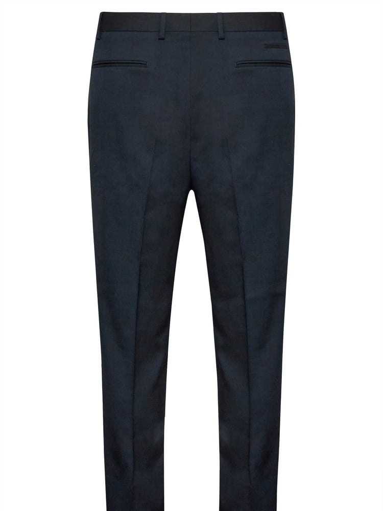 BadRhino Big & Tall Blue Plain Suit Trousers - Image 4 of 4