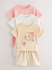 Yellow Woven Bottoms Shorts 100% Cotton Pyjamas 3 Pack (9mths-16yrs) - Image 5 of 7