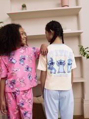 Pink/Blue Lilo & Stitch Jogger Pyjamas 2 Pack (3-16yrs) - Image 3 of 5