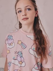 Blue/Pink Pusheen Joggers Pyjamas 2 Pack (6-14yrs) - Image 5 of 5