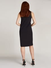 Calvin Klein Black Wool Blend Shift Mini Dress - Image 3 of 7