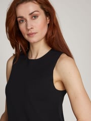 Calvin Klein Black Wool Blend Shift Mini Dress - Image 4 of 7