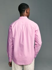 Pink Regular Fit Long Sleeve Oxford Shirt - Image 2 of 8