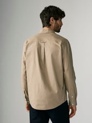 Stone Natural Regular Fit Long Sleeve Oxford Shirt - Image 2 of 9