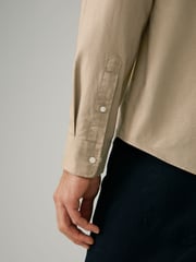 Stone Natural Regular Fit Long Sleeve Oxford Shirt - Image 3 of 9