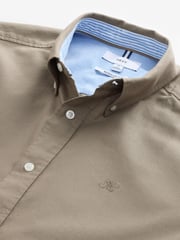 Stone Natural Regular Fit Long Sleeve Oxford Shirt - Image 9 of 9