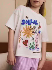 Pink/Blue Short Pyjamas 2 Pack (3-16yrs) - Image 4 of 9