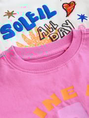 Pink/Blue Short Pyjamas 2 Pack (3-16yrs) - Image 8 of 9