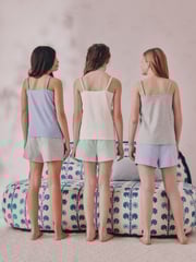 Blue Short Cami Pyjamas 3 Pack (3-16yrs) - Image 3 of 4