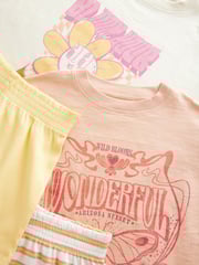 Yellow Short Pyjamas 2 Pack (3-16yrs) - Image 9 of 10