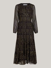 Tommy Hilfiger Black Fil Coupe Sparkle Maxi Dress - Image 5 of 5