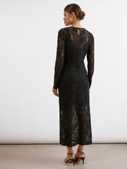 Albaray Lace Maxi Black Dress - Image 2 of 4