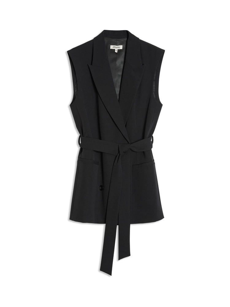 Albaray Tailored Sleeveless Black Jacket - Image 5 of 5