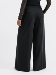 Albaray Tailored 2 Pleat Black Trousers - Image 2 of 4