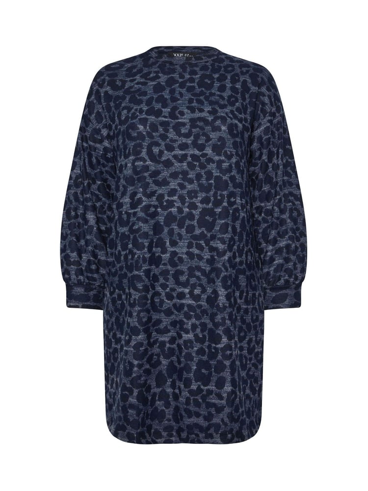 Yours Curve Blue Soft Touch Jumper Dress - Image 5 of 5