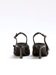River Island Black Strappy Sling Court Shoes - Image 2 of 4