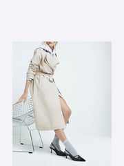 River Island Black Strappy Sling Court Shoes - Image 4 of 4