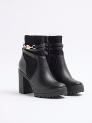 River Island Black Strap Heeled Boots - Image 2 of 4