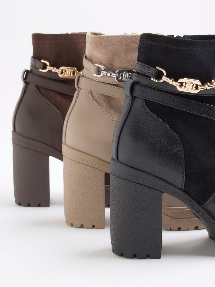 River Island Black Strap Heeled Boots - Image 4 of 4