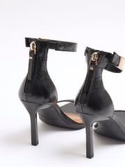 River Island Black Clasp Back Heeled Sandals - Image 4 of 5