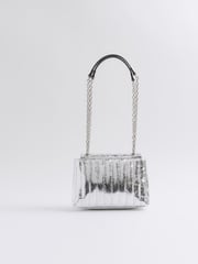 River Island Silver Small Soft Quilted Shoulder Bag - Image 4 of 5