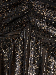 Halston Plunge Neck Sequin Maxi Dress - Image 5 of 5