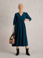 White Stuff Green Lucy Cord Dress - Image 1 of 6