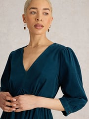 White Stuff Green Lucy Cord Dress - Image 4 of 6